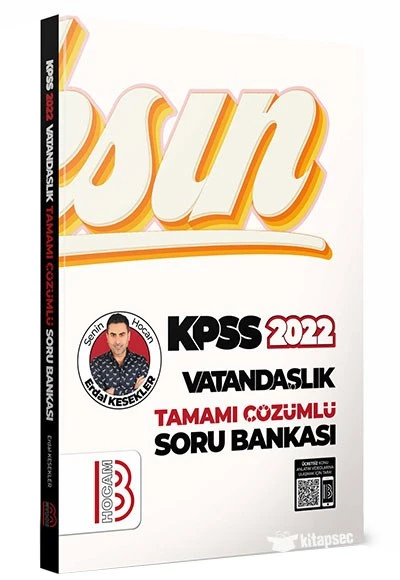 2022 KPSS Vatandaşlık Tamamı Çözümlü Soru Bankası Benim Hocam Yayınları