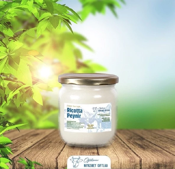 Niyazibey Çiftliği Ricotta Doğal Katkısız Sürülebilir Peynir