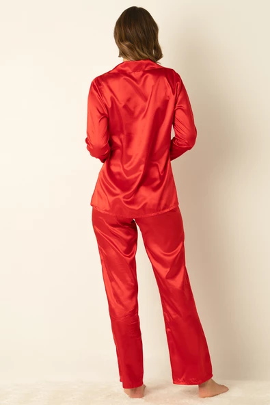 DoReMi Uzun Kollu Saten Pijama Takımı - 6