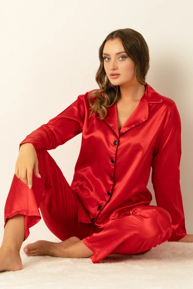 DoReMi Uzun Kollu Saten Pijama Takımı - 3