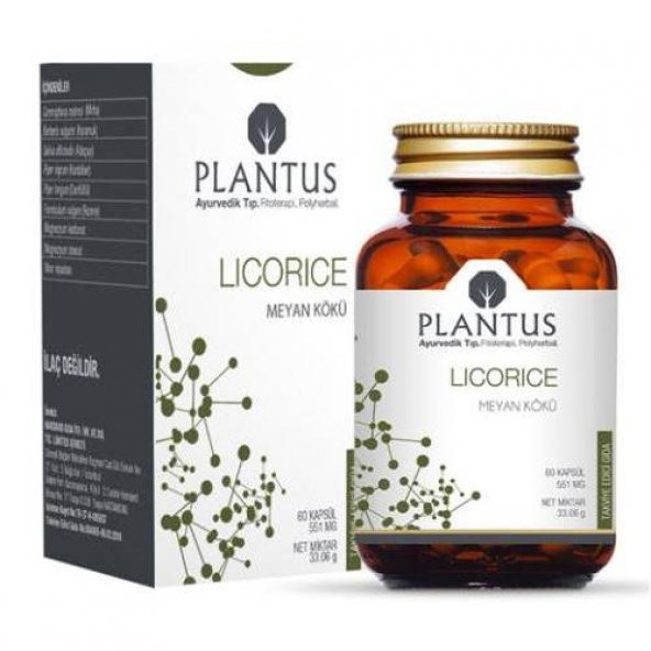 Plantus Licorice Takviye Edici Gıda 60 Kapsül