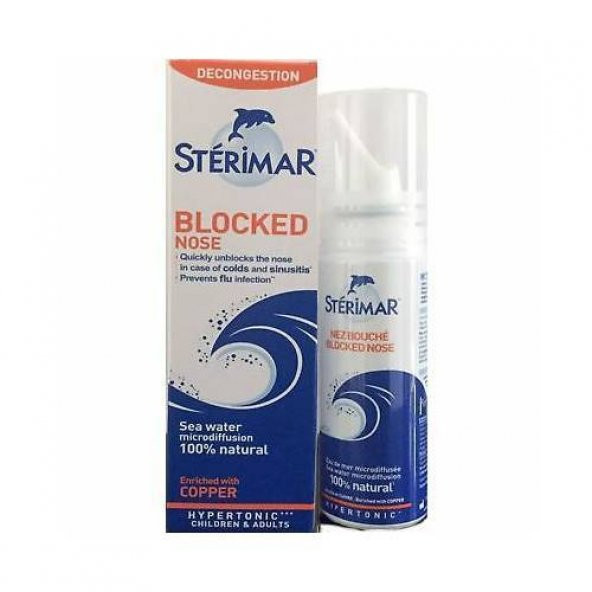 Sterimar Blocked Nose Tıkalı Burun Spreyi 100 ml