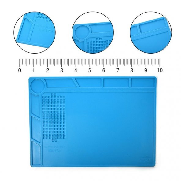 Teknik Servis Isıya Dayanıklı Silikon Ped Tamir Pedi 35x25cm - 2