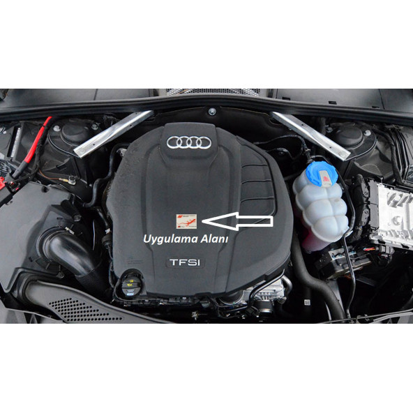 Audi S Line Quattro Gecko Logo Motor Kapağı Damla Silikon Plaka Logo Arma Amblem Yeni Stil - 5