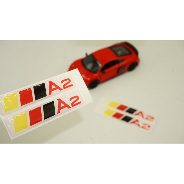 Audi A2 Logo Motor Kapağı Damla Silikon Plaka Logo Arma Amblem Yeni Stil