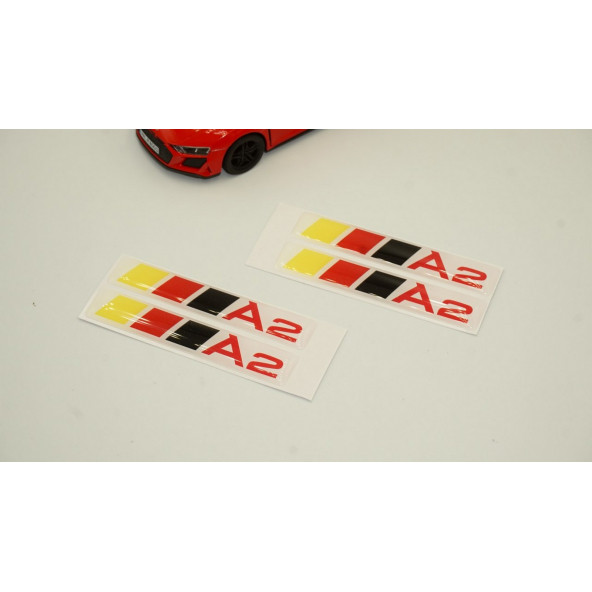 Audi A2 Logo Motor Kapağı Damla Silikon Plaka Logo Arma Amblem Yeni Stil - 3