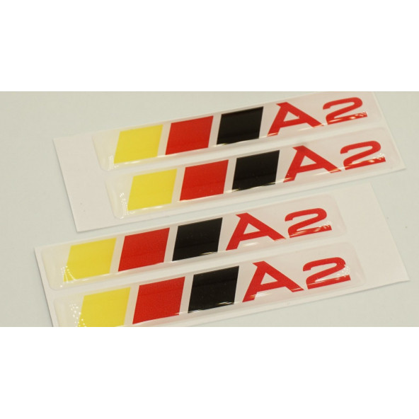 Audi A2 Logo Motor Kapağı Damla Silikon Plaka Logo Arma Amblem Yeni Stil - 4