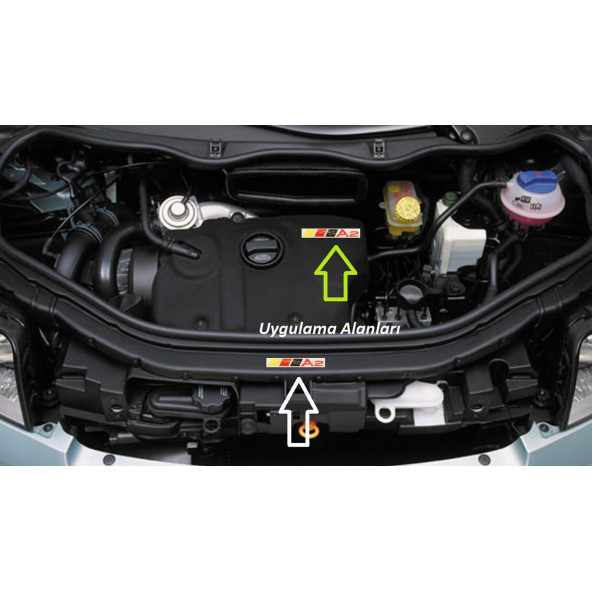 Audi A2 Logo Motor Kapağı Damla Silikon Plaka Logo Arma Amblem Yeni Stil - 5