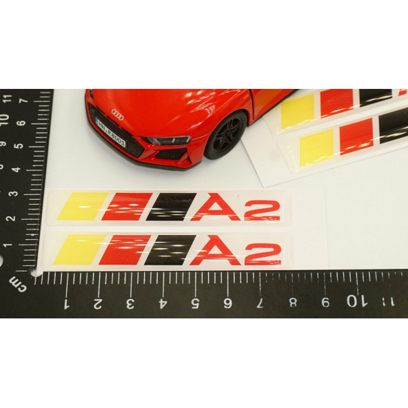Audi A2 Logo Motor Kapağı Damla Silikon Plaka Logo Arma Amblem Yeni Stil - 7