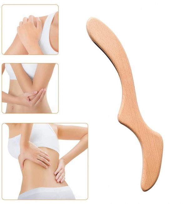 Wmoloxs Ahşap Terapi Masaj Aleti Selülit Giderici Lenf Drenaj Masajı Sıkılaştırıcı 100 Doğal - 3