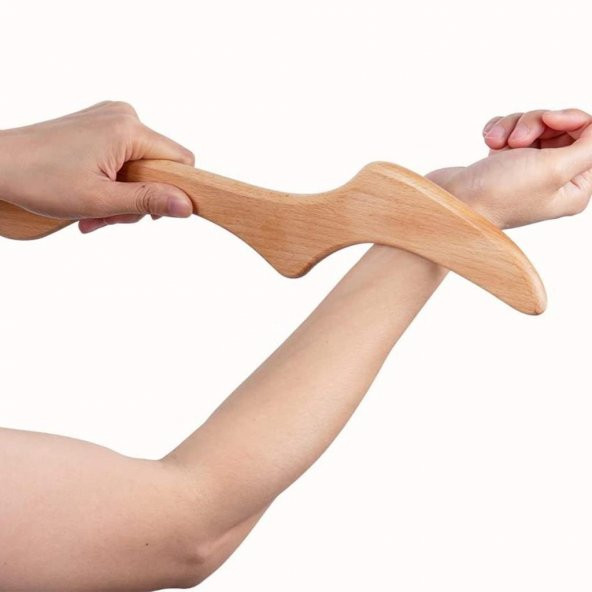 Wmoloxs Ahşap Terapi Masaj Aleti Selülit Giderici Lenf Drenaj Masajı Sıkılaştırıcı 100 Doğal - 4