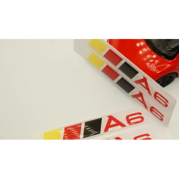 Audi A6 Logo Motor Kapağı Damla Silikon Plaka Logo Arma Amblem Yeni Stil - Resim 6