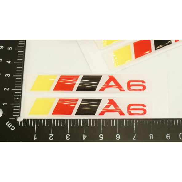 Audi A6 Logo Motor Kapağı Damla Silikon Plaka Logo Arma Amblem Yeni Stil - Resim 7