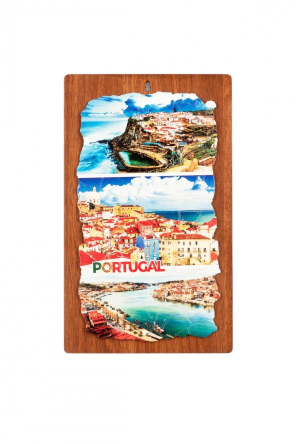 Portekiz Temalı Ahşap Fresco Tablo - 2