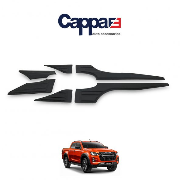 CAPPAFE Isuzu D-Max 2021- Yarasa Yan Kapı Kaplama 6 Prç. - 3