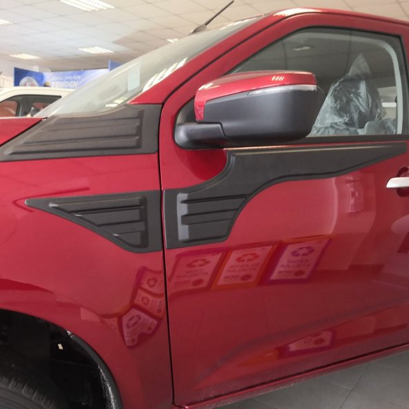 CAPPAFE Isuzu D-Max 2021- Yarasa Yan Kapı Kaplama 6 Prç. - 7