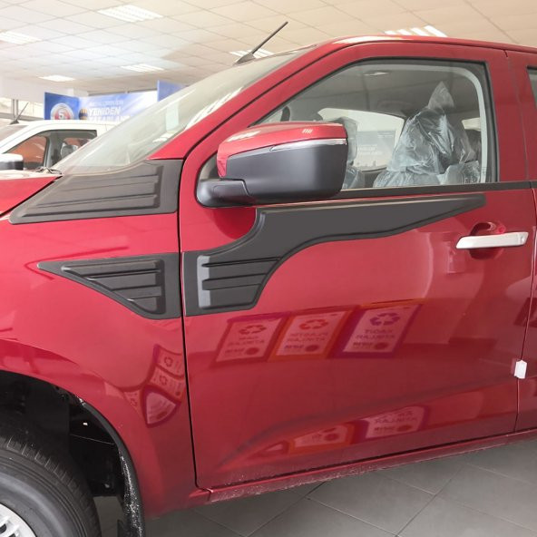 CAPPAFE Isuzu D-Max 2021- Yarasa Yan Kapı Kaplama 6 Prç. - 9