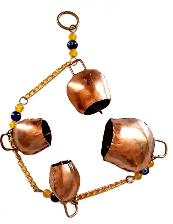 Bronz Renk Boncuklu Rüzgar Çanı ürün görseli