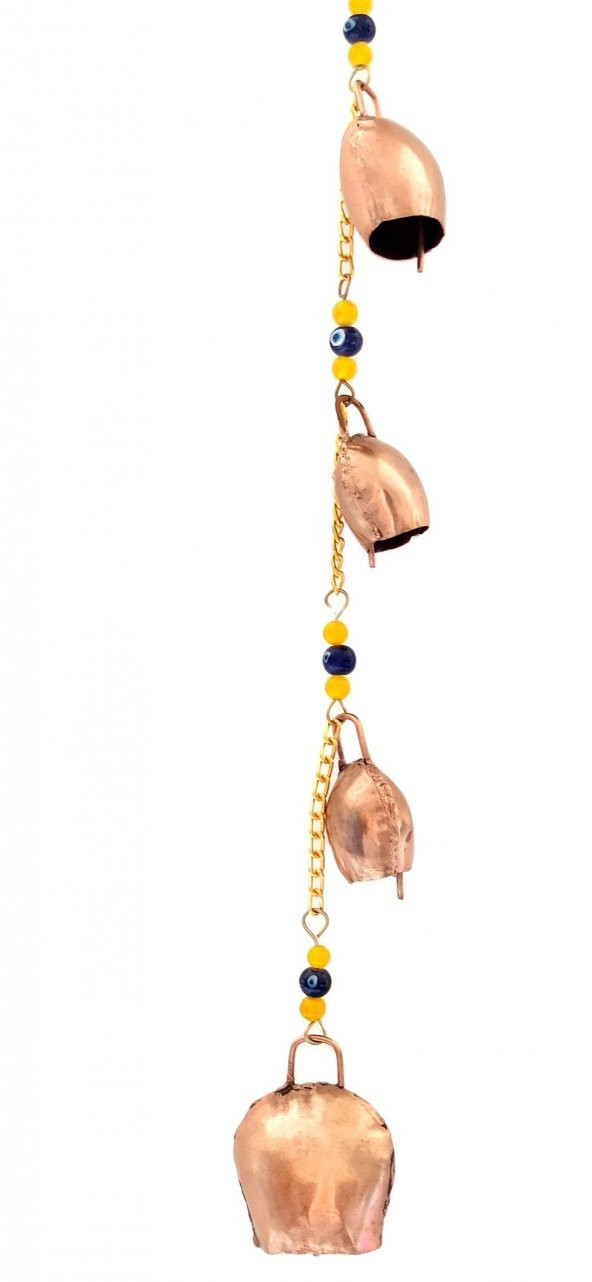 Bronz Renk Boncuklu Rüzgar Çanı - Resim 2