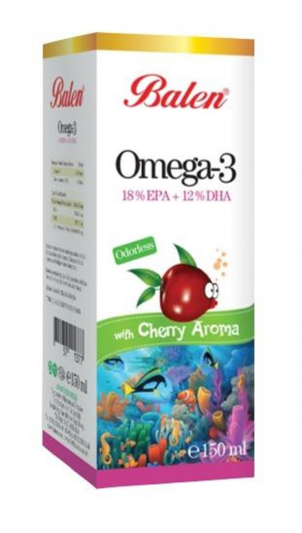 Omega 3 Sıvı Vişneli 150 ml