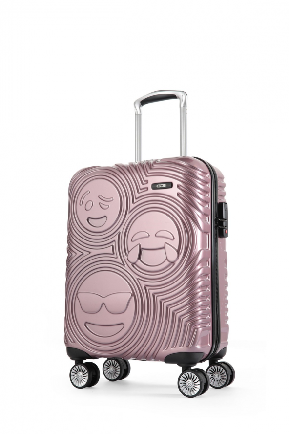 Ççs 05215 Pudra Emoji Orta Boy Abs Valiz - 2