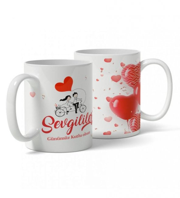 Sevgililer Günümüz Kutlu Olsun Kupa Bardak - Resim 2