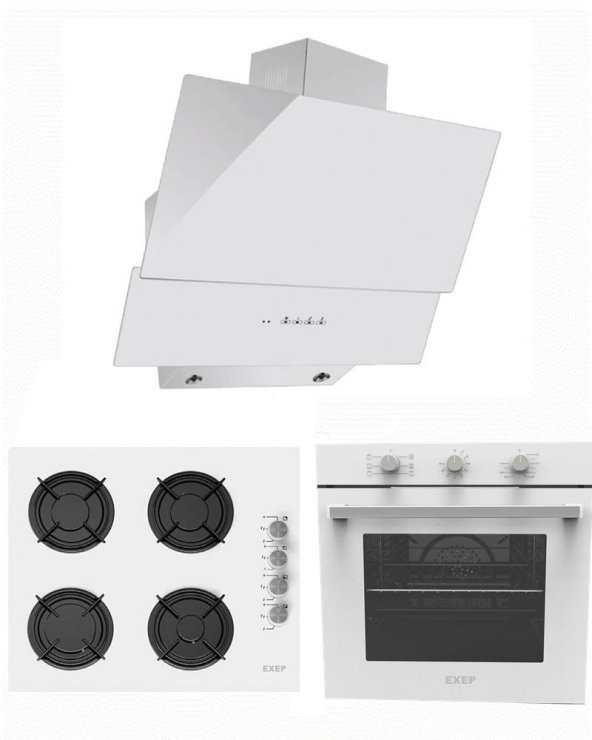EXEP HERO BEYAZ 3 LÜ ANKASTRE SET (ED402-EO320-EF240)