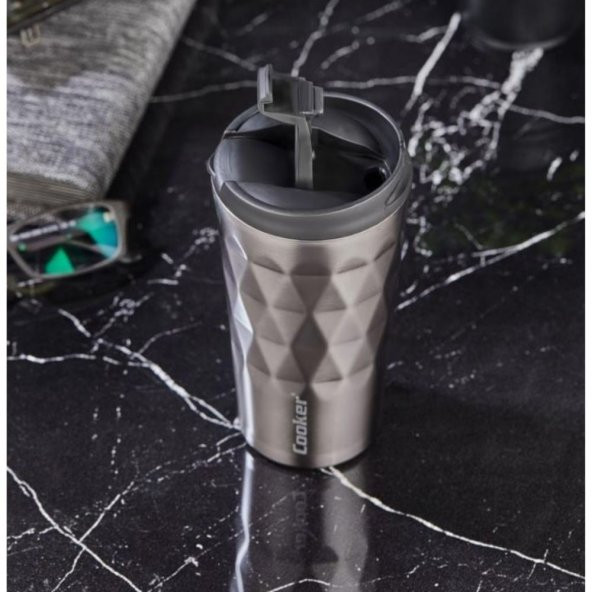 Cooker Prizma 350 Ml Çelik Mug Termos Antrasit CKR2048