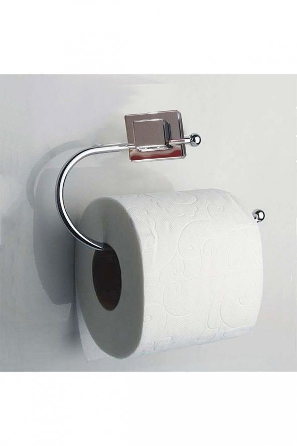 HİLAYS Yapışkanlı WC Tuvalet Kağıtlığı Metal