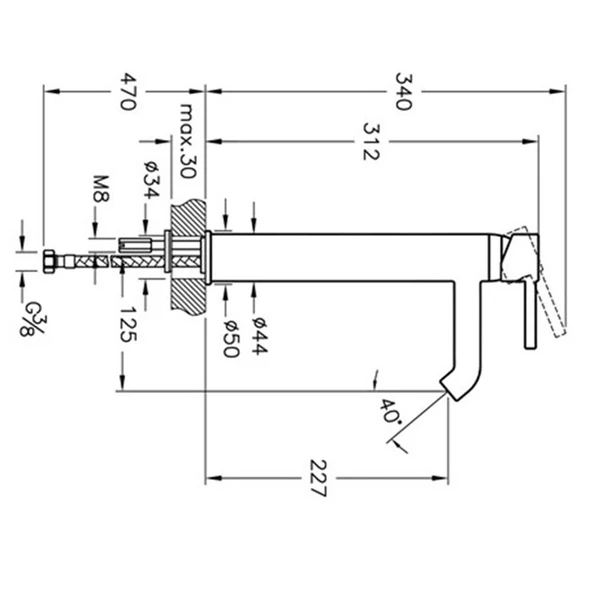 Artema Minimax S Lavabo Bataryası Yüksek A41990 - 4