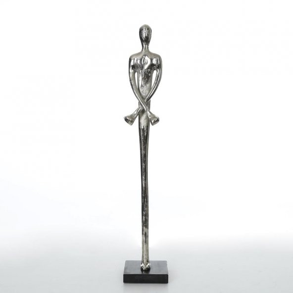 Vitale Sadu Büyük Dekoratif Figür Silver 75 cm AK.IJ0028
