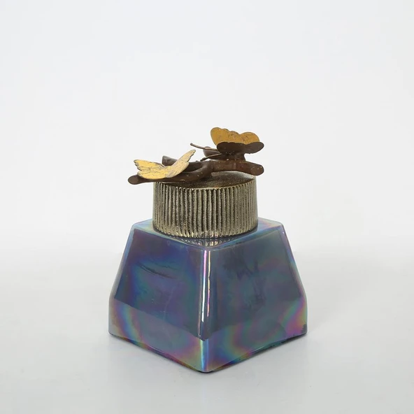 Vitale Turkuaz Cam Küçük Dekoratif Obje AK.JB0003 ürün görseli 1