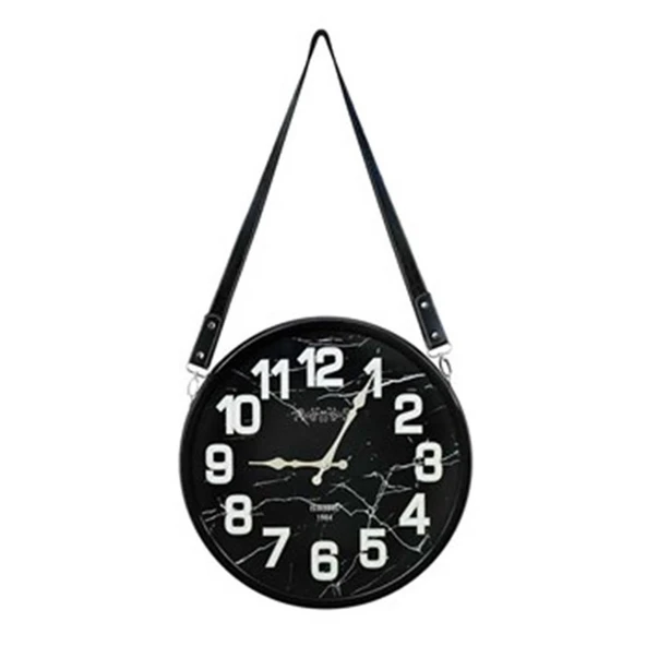 Vitale Dragon Askılı Siyah Duvar Saati 40 cm AK.BI0122 - Resim 3