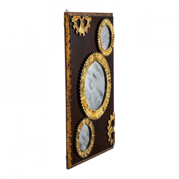 Vitale Lux Otantik Duvar Aynası 60 cm AK.GY0012 - 2