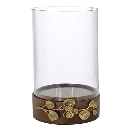 Vitale Diya Ahşap Çiçekli Mumluk 20x32 cm AK.EG0102 ürün görseli 1