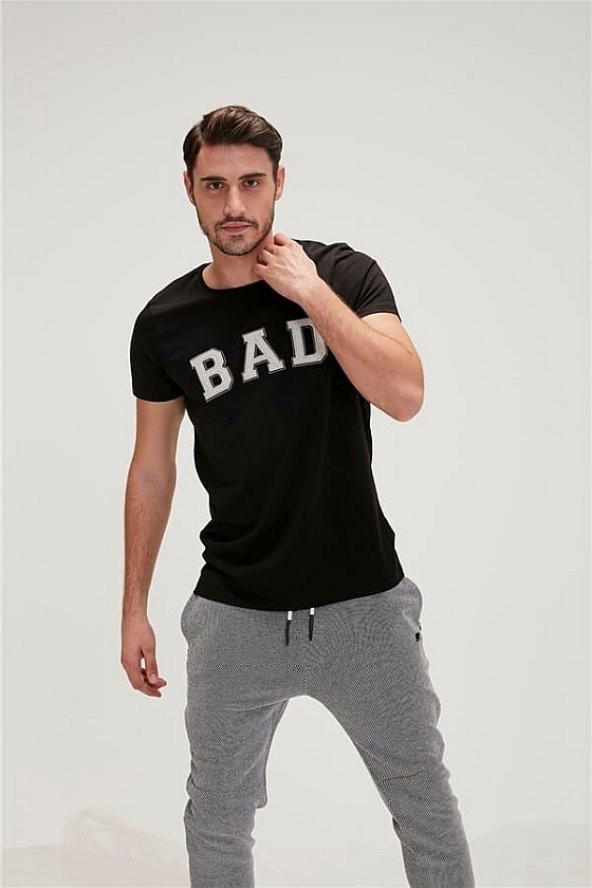 Bad Bear Bad Convex T-Shirt Erkek Kısa Kollu Tişört Siyah 20.01.07.026