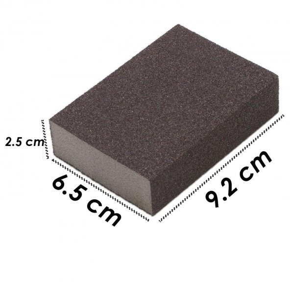Takoz Sünger Zımpara 80-100-120-150 Kum Karma Paket Kübik El Zımparası Islak Kuru (4Lü SET) - 8