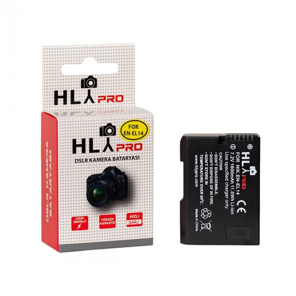 Hlypro Nikon D3100 için EN-EL14 Batarya