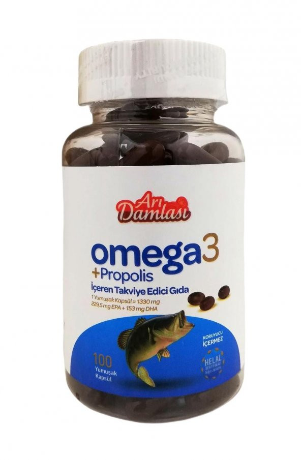 Omega 3 Propolisli Kapsül 100 Adet