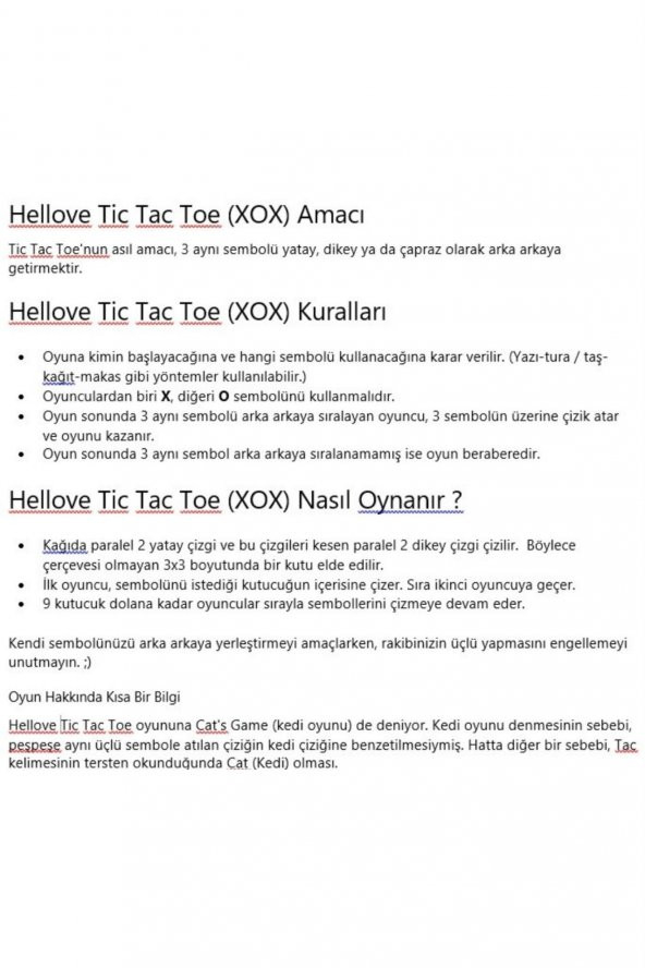 Çocuklar İçin Eğitici Oyuncak Mini XOX Oyunu Tic Tac Toe Oyunu - 4