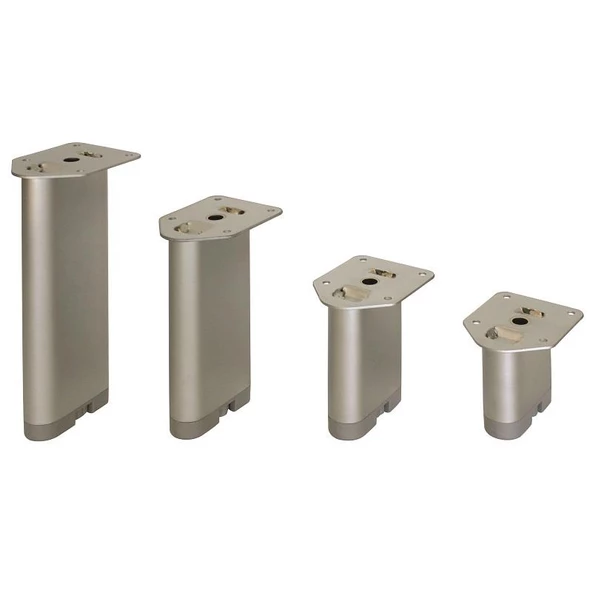 D Profil Metal Mobilya Ayağı Parlak Krom 4'lü ürün görseli