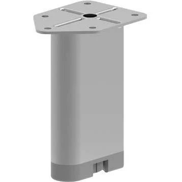 D Profil Metal Mobilya Ayağı Parlak Krom 4'lü - Resim 5