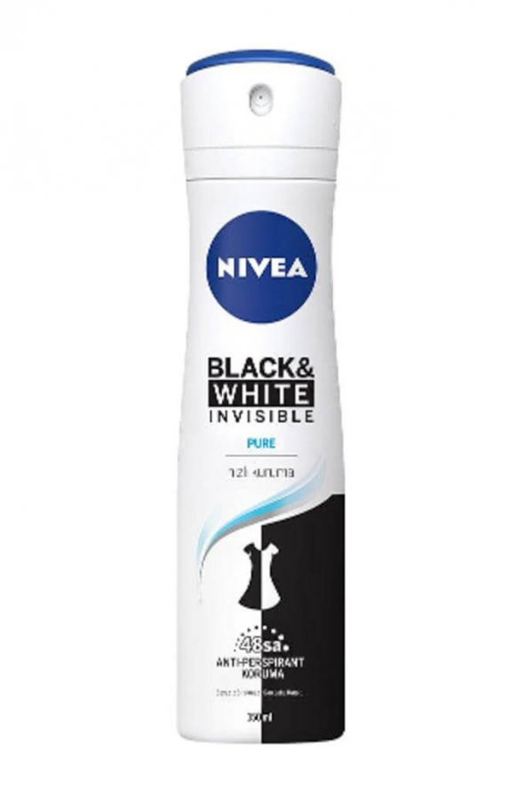 Nivea Invisible Black&White Pure Kadın Deodorant 150 ml