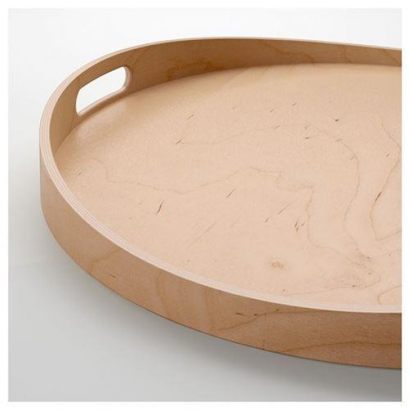 Tepsi Masif Huş Ağacı IKEA Meridyendukkan Şeffaf Vernik 44 cm - 3