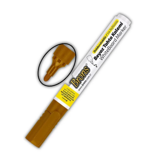 Yazı Tahta Kalemi Doldurulabilir Silinebilir 1 Adet Brons Tahta Kalemi 1 Adet - 3