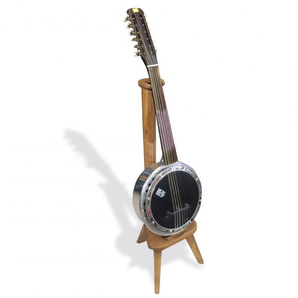 Ahşap  Cümbüş Saz Standı Üç Ayak Stand - 5