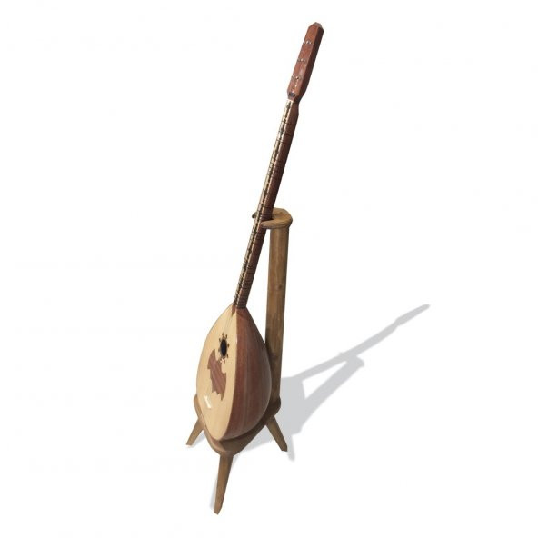 Ahşap Buzuki Saz Standı Üç Ayak Stand