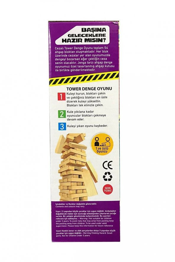 Bundera Cezalı Jenga, Cezalı Denge Oyunu Yeni Versiyon V2 - 2
