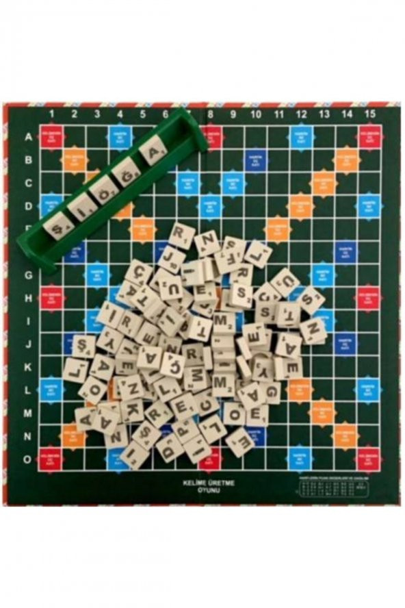 Hobi Eğitim Dünyası Kelime Oyunu / Yerli Üretim Scrabble Kelime Üretme Oyunu Z5 - 2