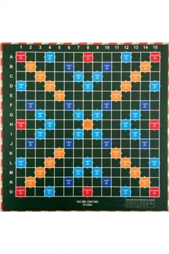 Hobi Eğitim Dünyası Kelime Oyunu / Yerli Üretim Scrabble Kelime Üretme Oyunu Z5 - 3
